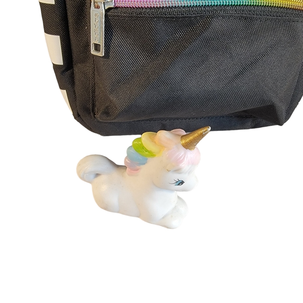Adidas Metalic Shimmer Rainbow Soft Cooler Lunch Box Bag Bonus Vintage Unicorn - Picture 8 of 15